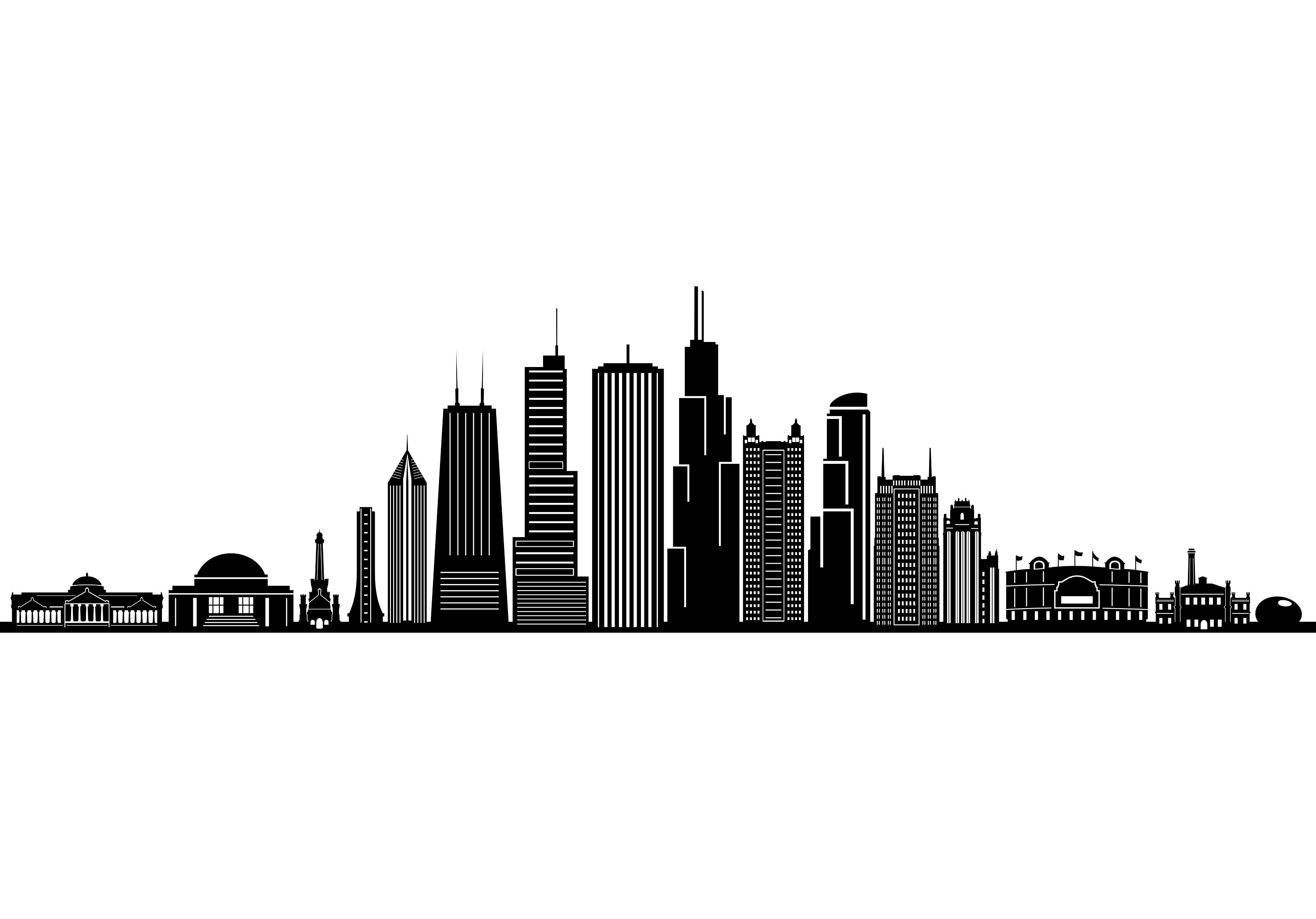 chicago skyline outline