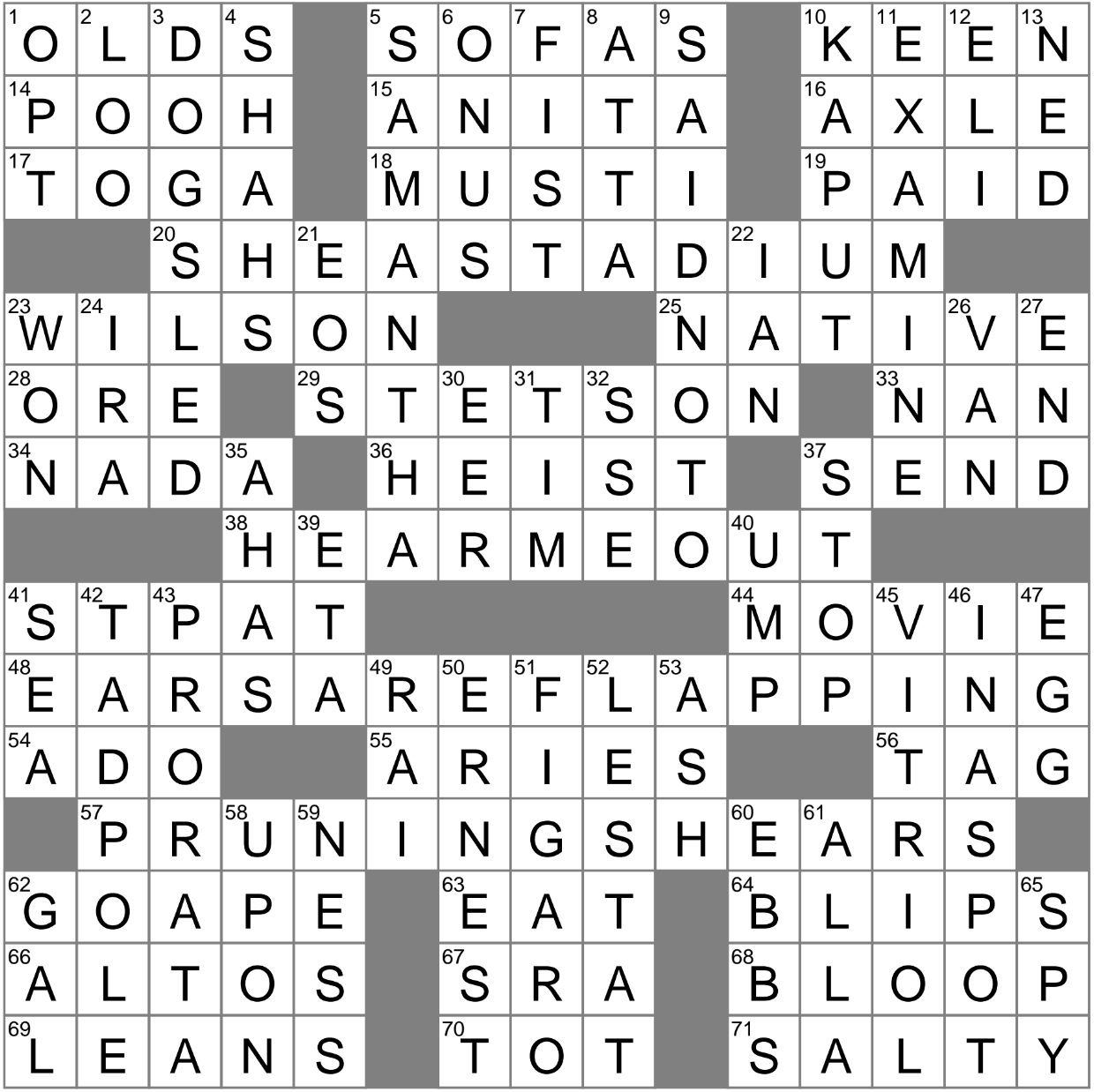 ingredient crossword clue