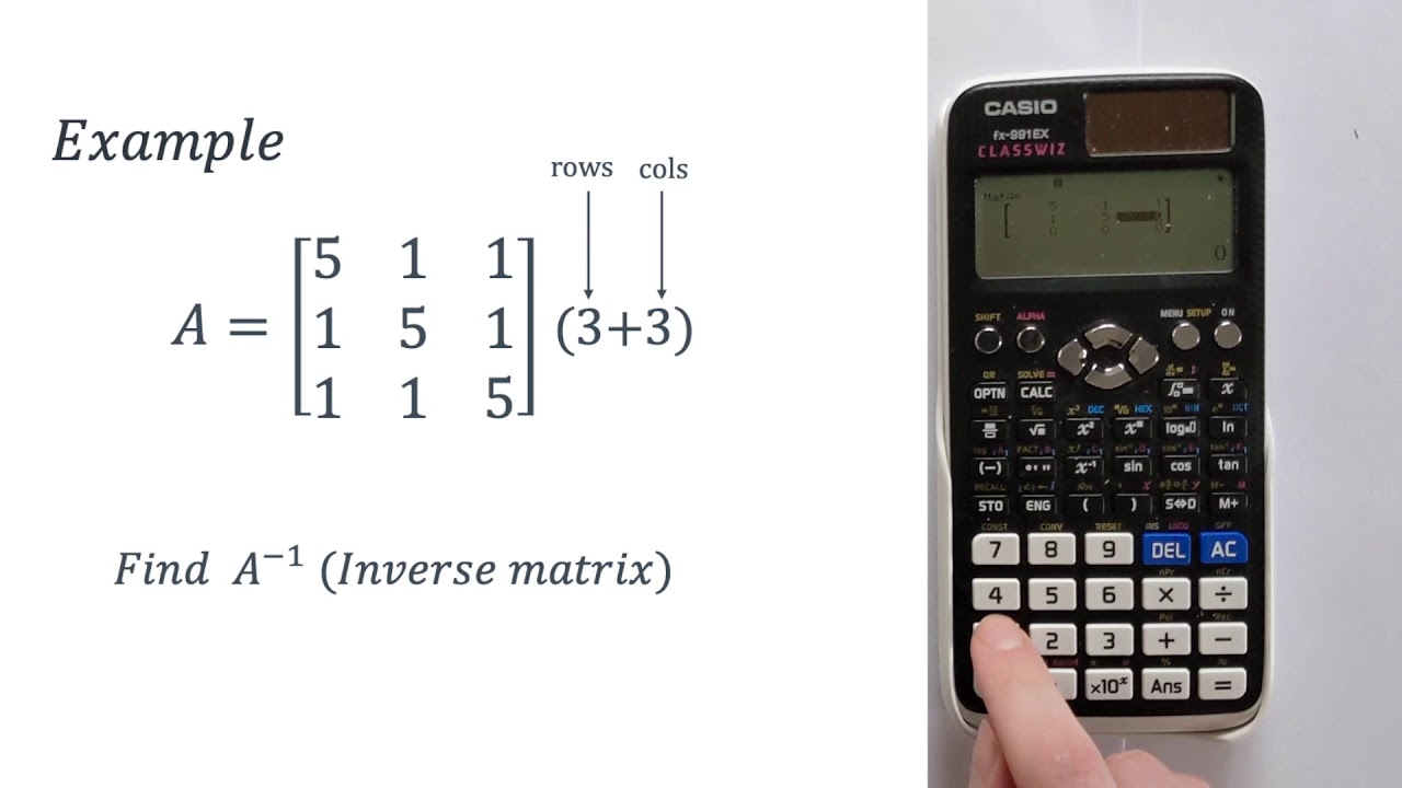 inverse matrix calculator