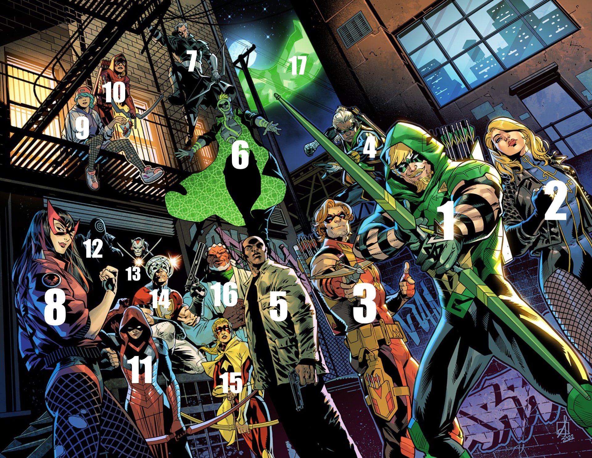 green arrow comic characters