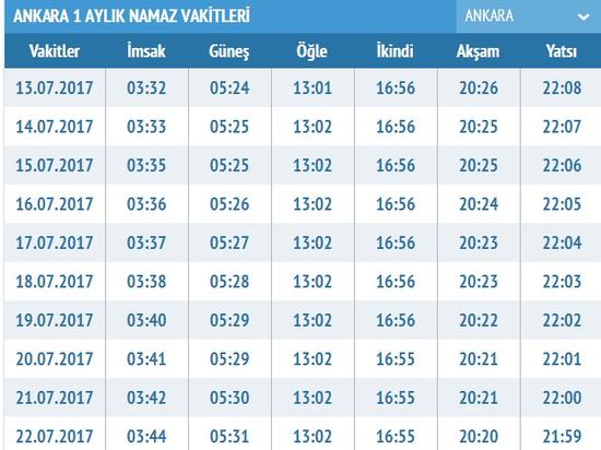 öğle namazı istanbul