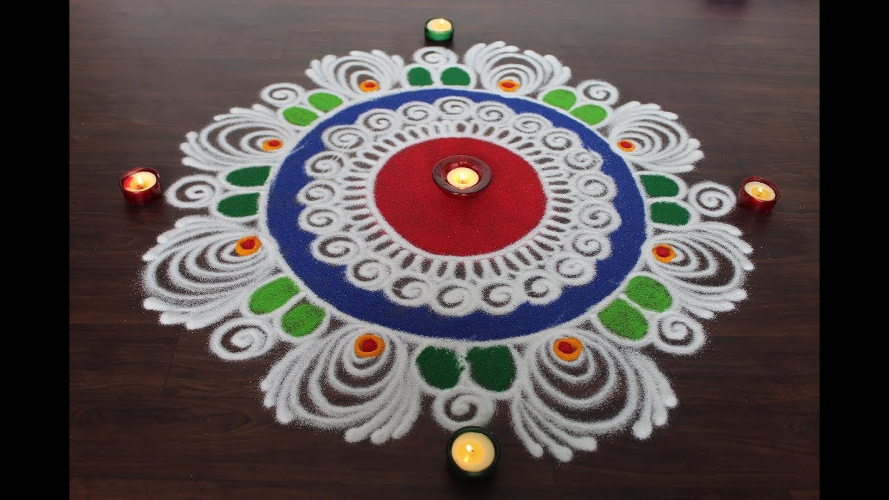 beautiful sanskar bharti rangoli