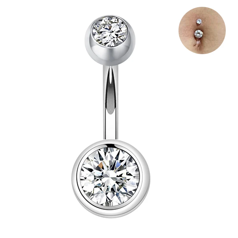 belly button piercing sterling silver