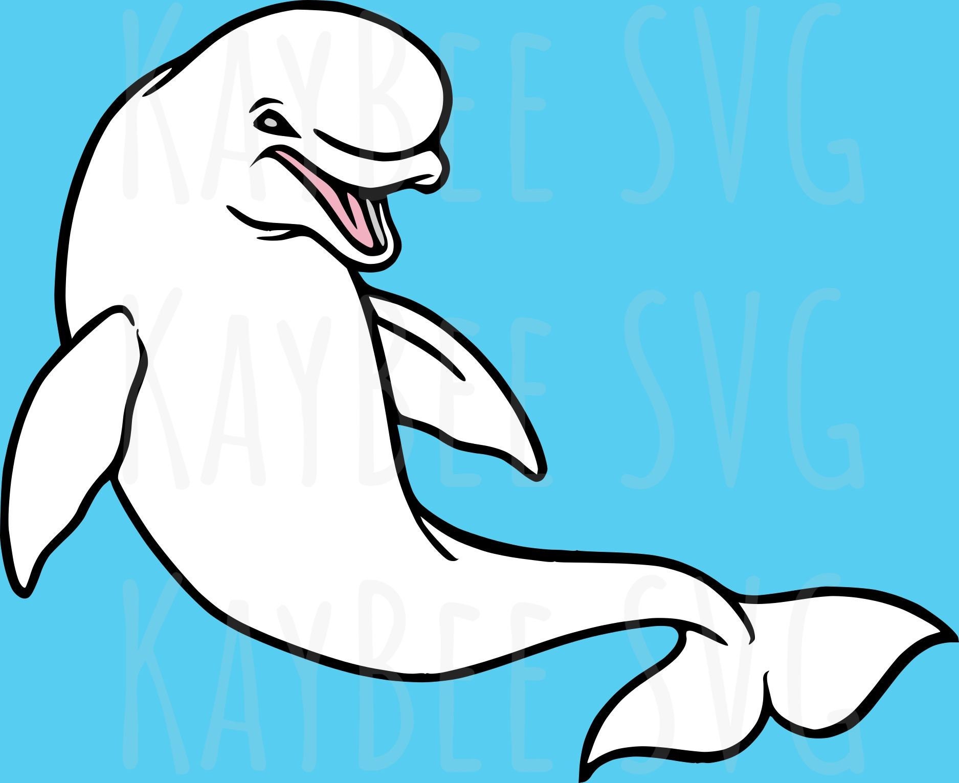 beluga whale clipart