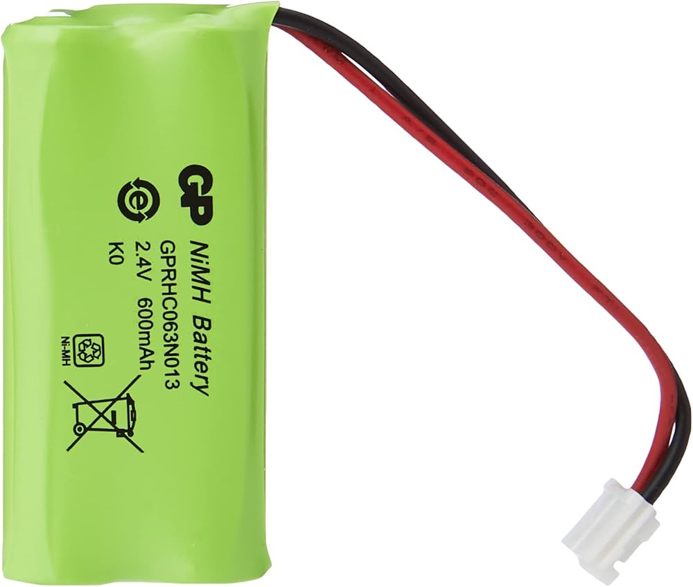 gp nimh battery 2.4 v 600mah