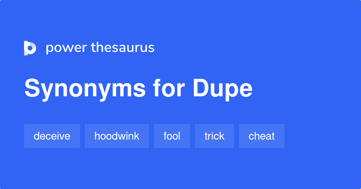 synonyms of dupe