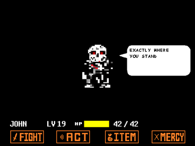 undertale games sans fight