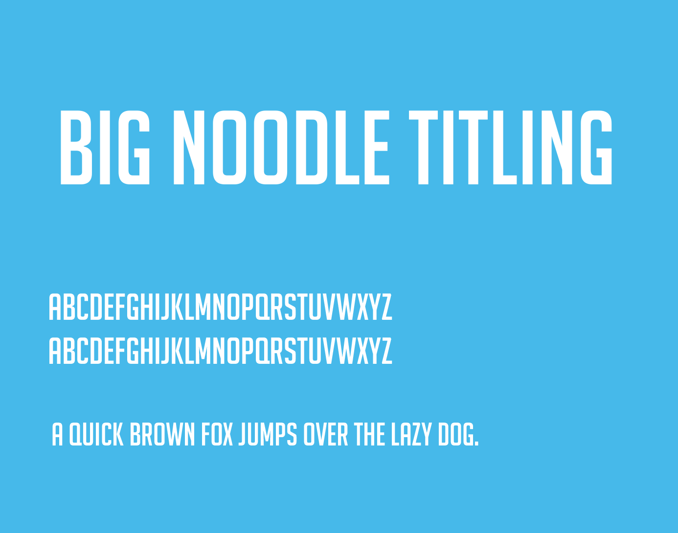 big noodle titling