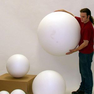 big polystyrene balls