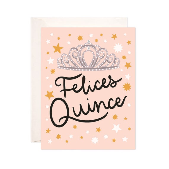 birthday card for quinceanera