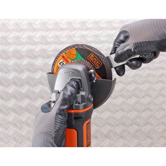 black and decker cordless angle grinder