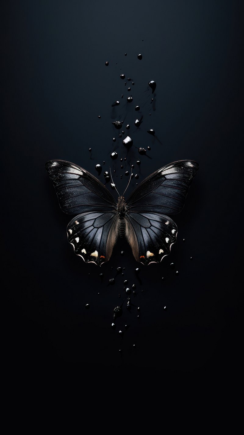 black butterfly wallpaper hd