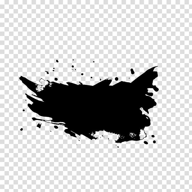 black splash effect png