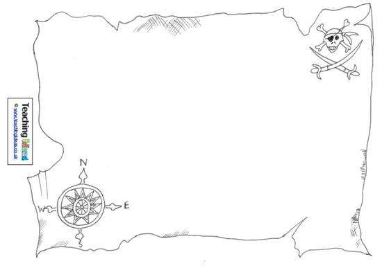 blank treasure map template