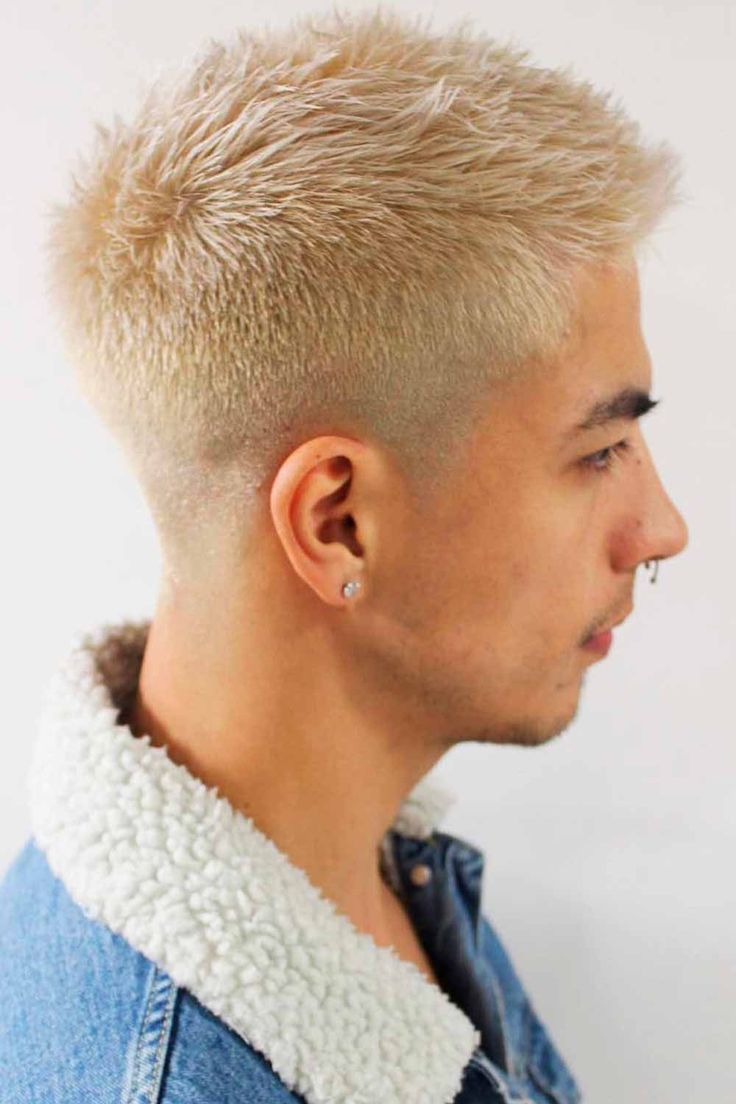 blonde taper fade