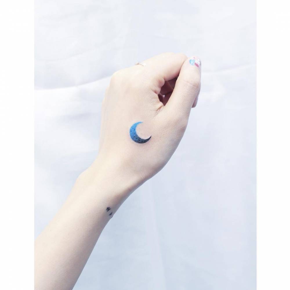 blue moon tattoo