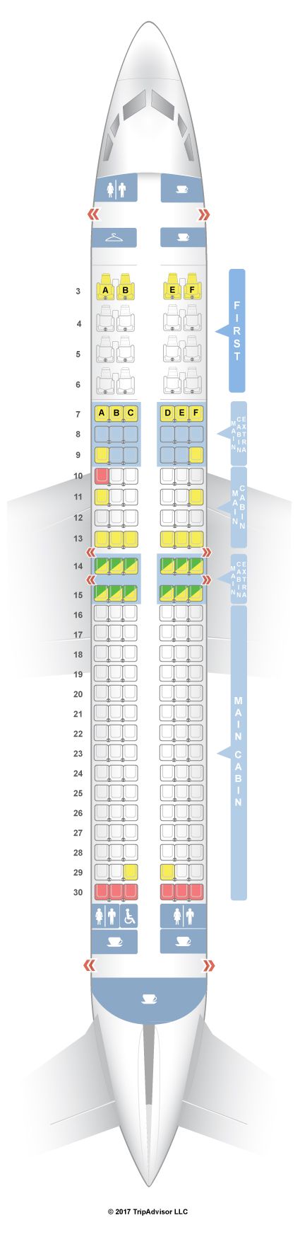 boeing 737-800 seat map