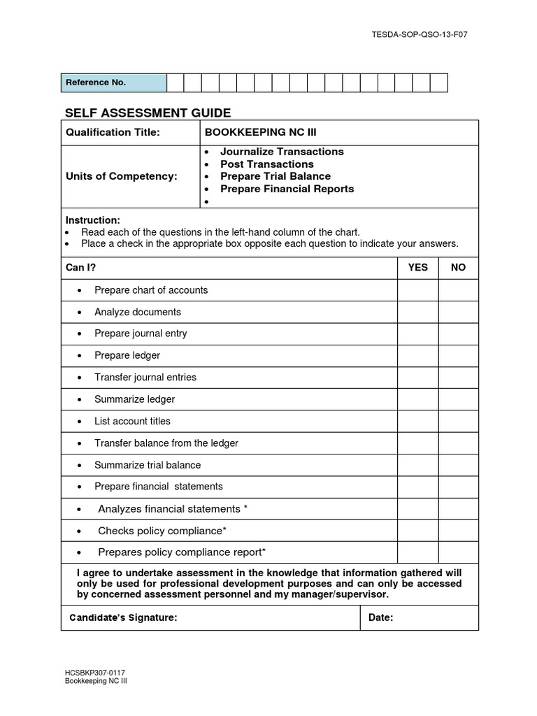 bookkeeping nc iii review