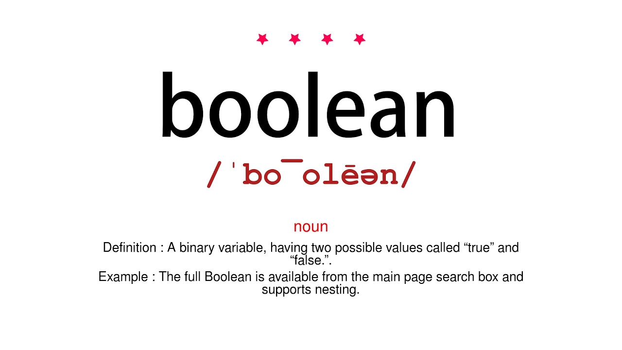 boolean pronunciation