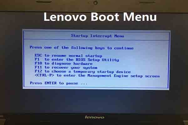 boot menu lenovo ideacentre