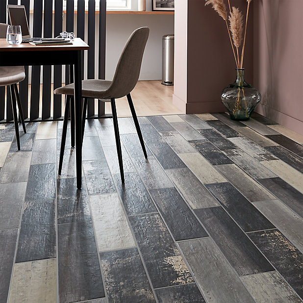 b&q grey floor tiles