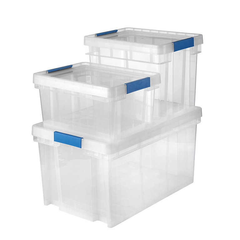 b&q storage boxes plastic