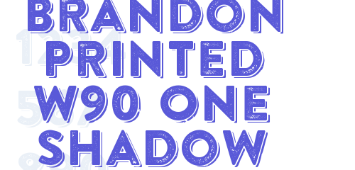 brandon printed one shadow font free download