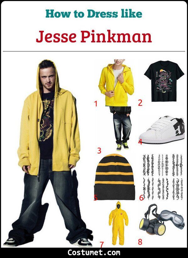 breaking bad jesse pinkman clothes