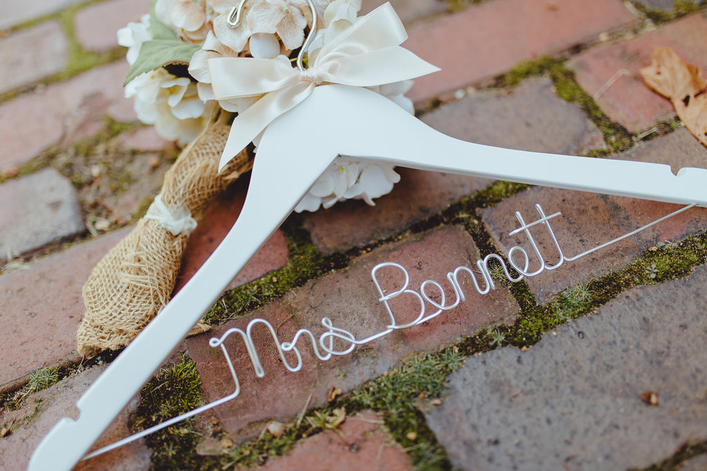 bride dress hanger