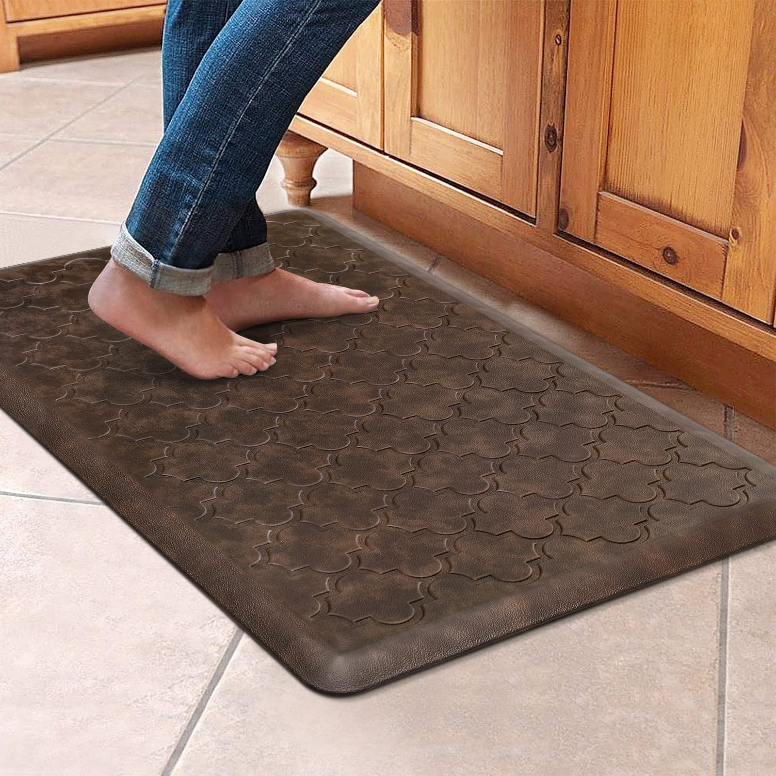 brown anti fatigue kitchen mats