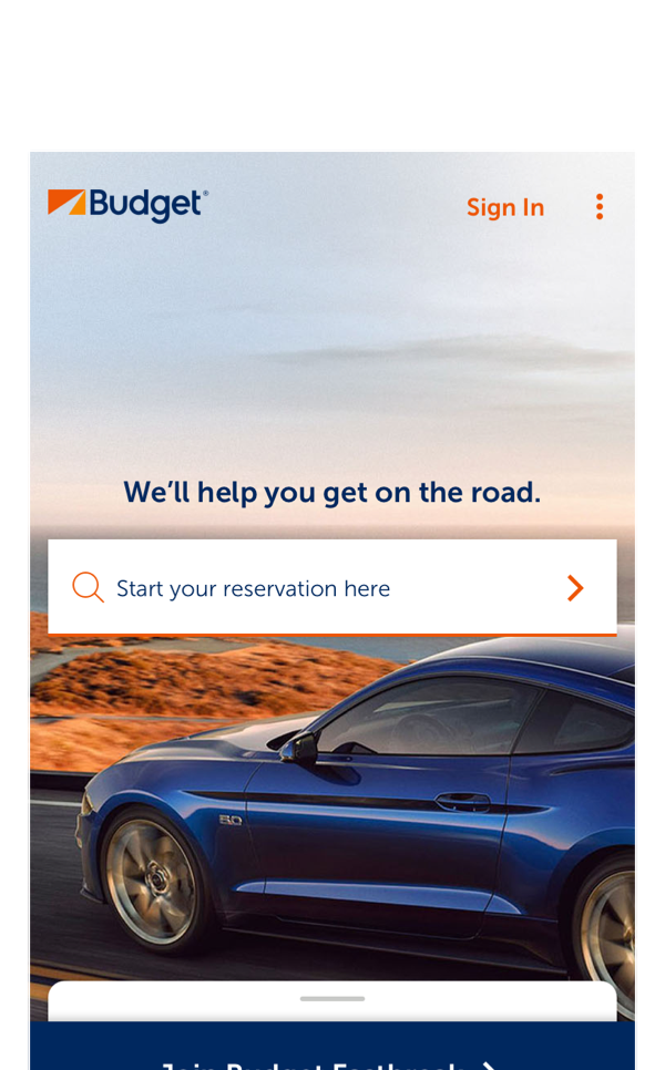 budget rent a car rental