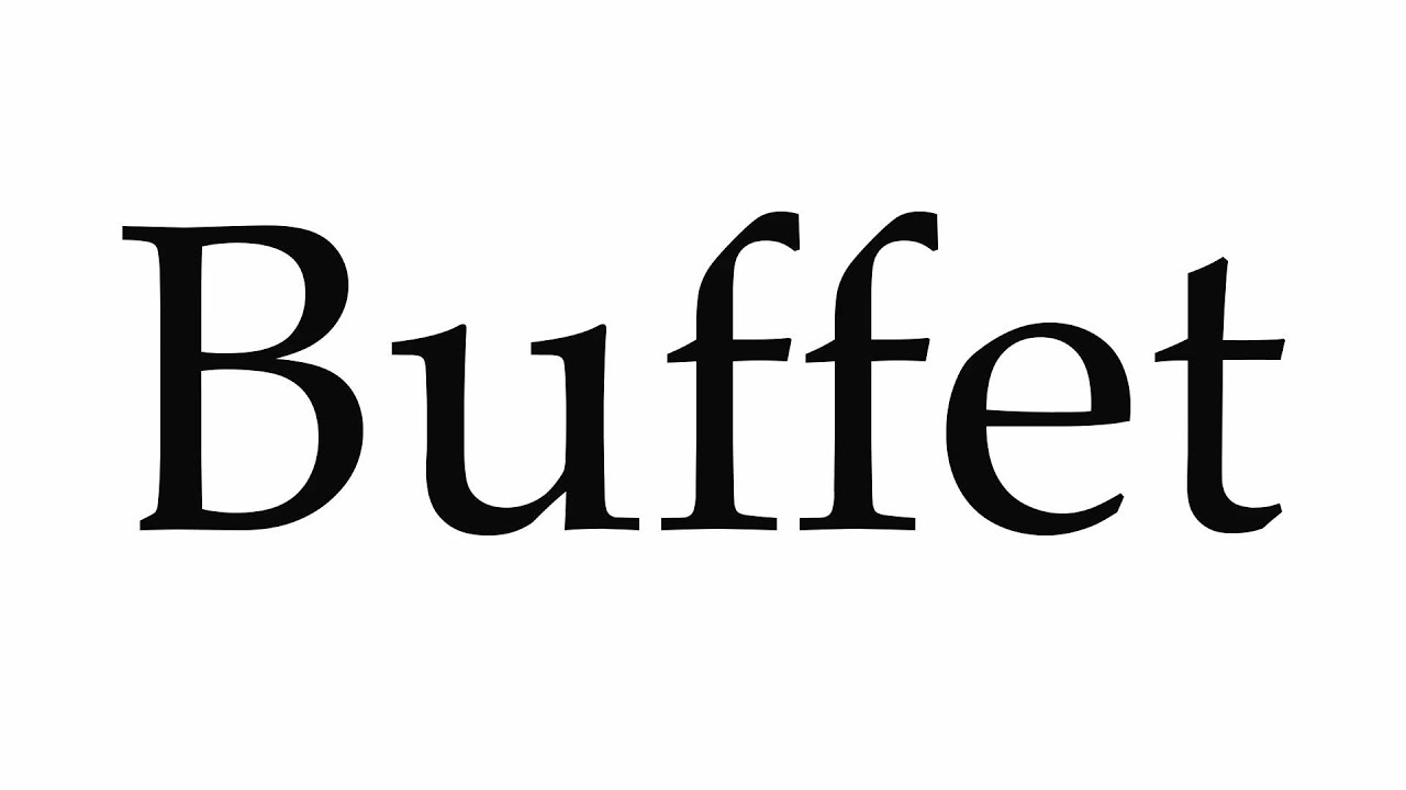 buffet pronounce