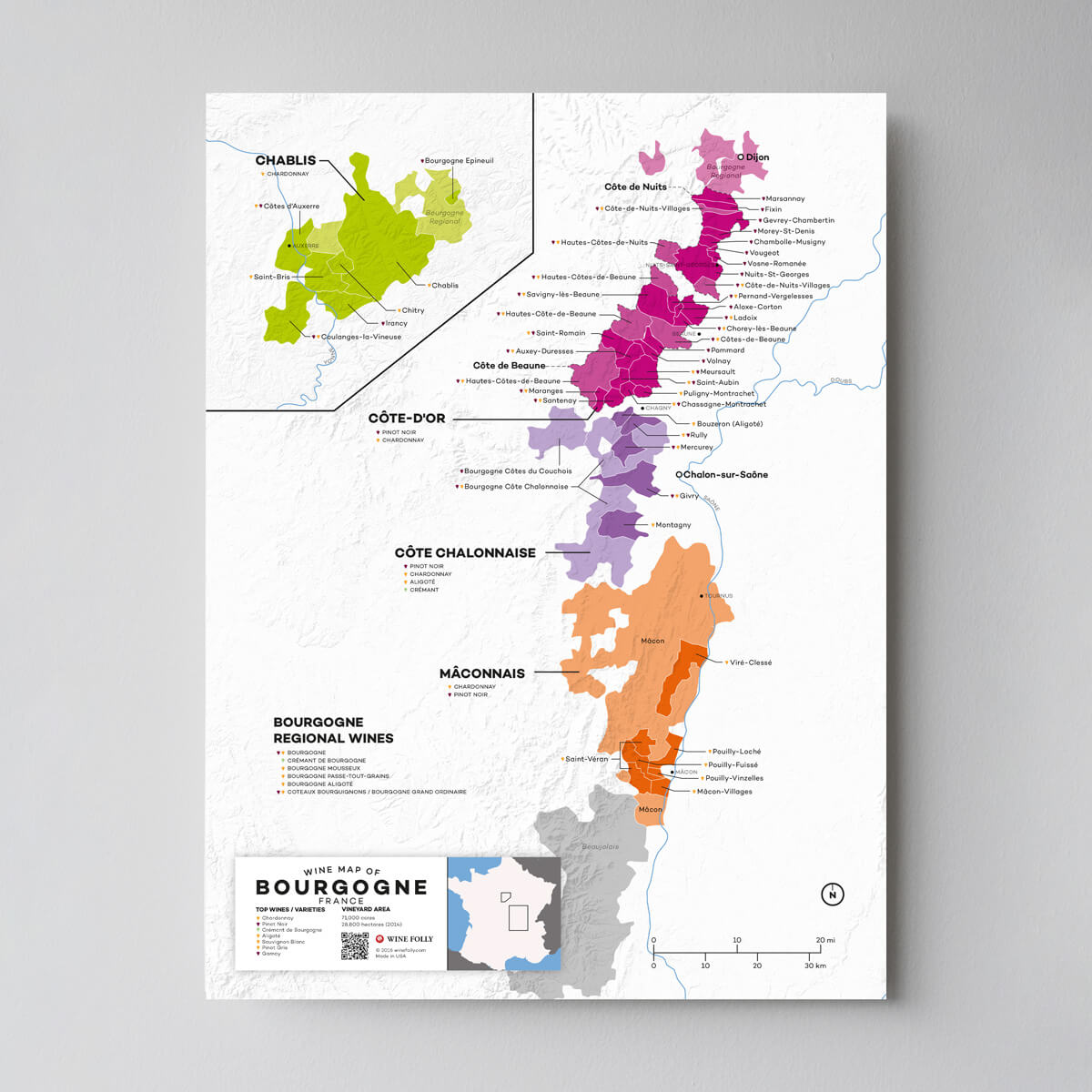 burgundy wine region map