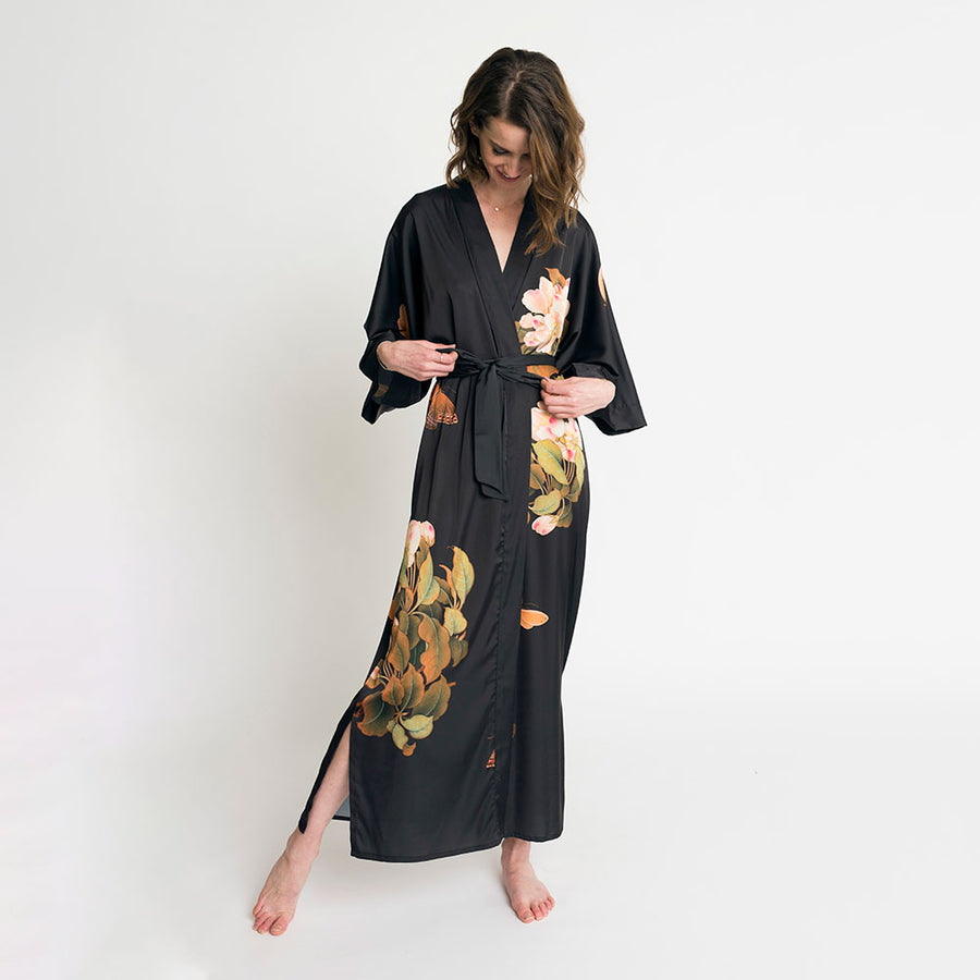 butterfly kimono robe