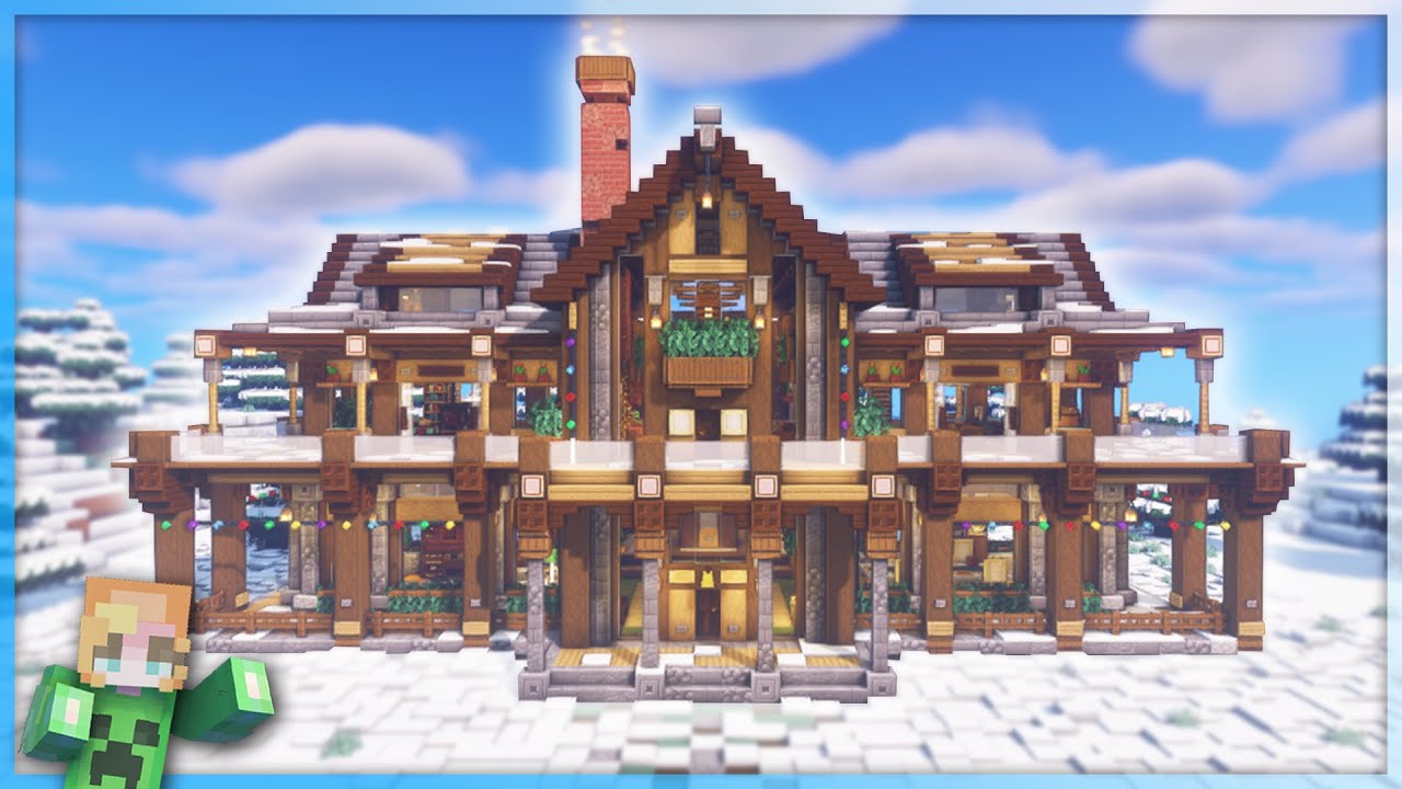 minecraft winter house