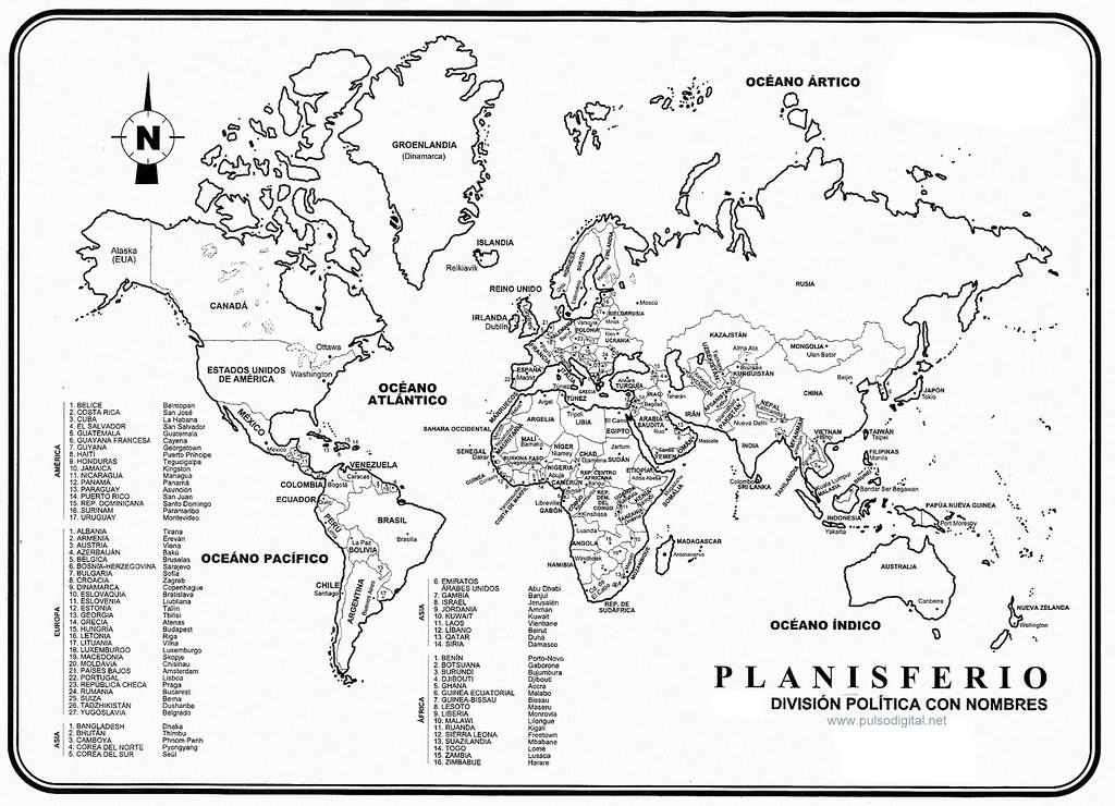 mapa planisferio con nombres