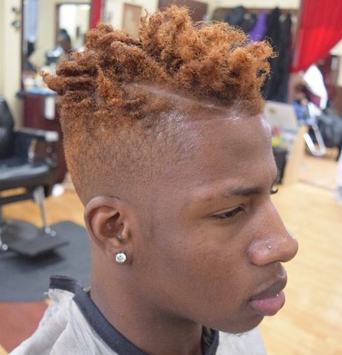 side part taper fade