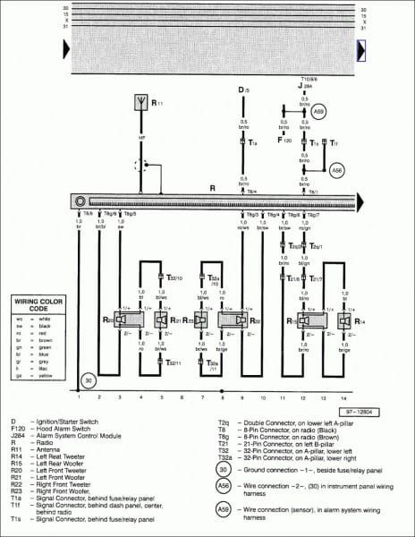 2011 volkswagen jetta radio wiring diagram