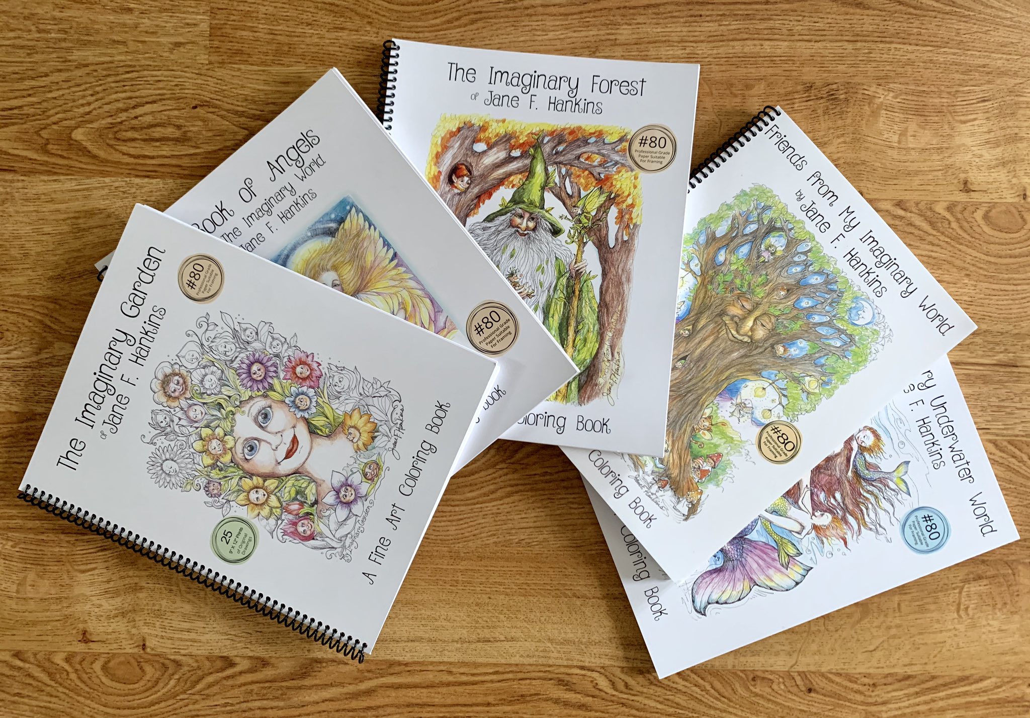 jane f hankins coloring books