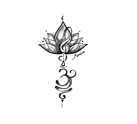 lotus sanskrit tattoo