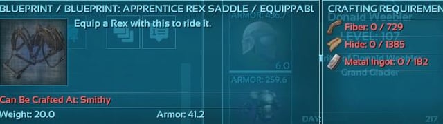 rex saddle blueprint