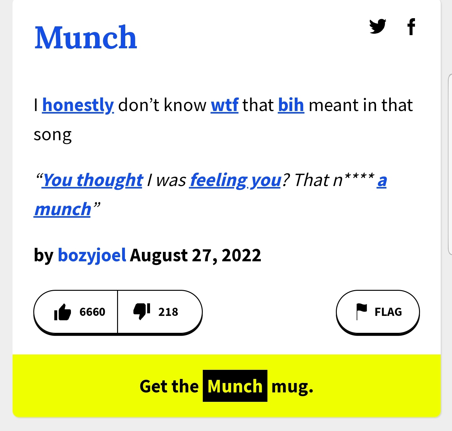 munch meaning urban