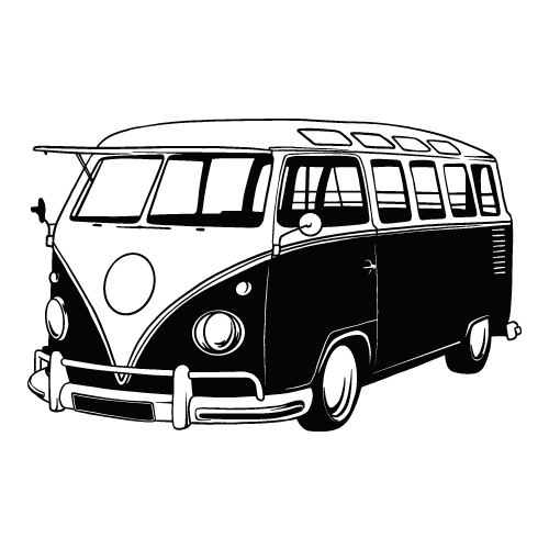 vw bus vector