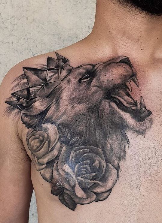 one side chest tattoos for men