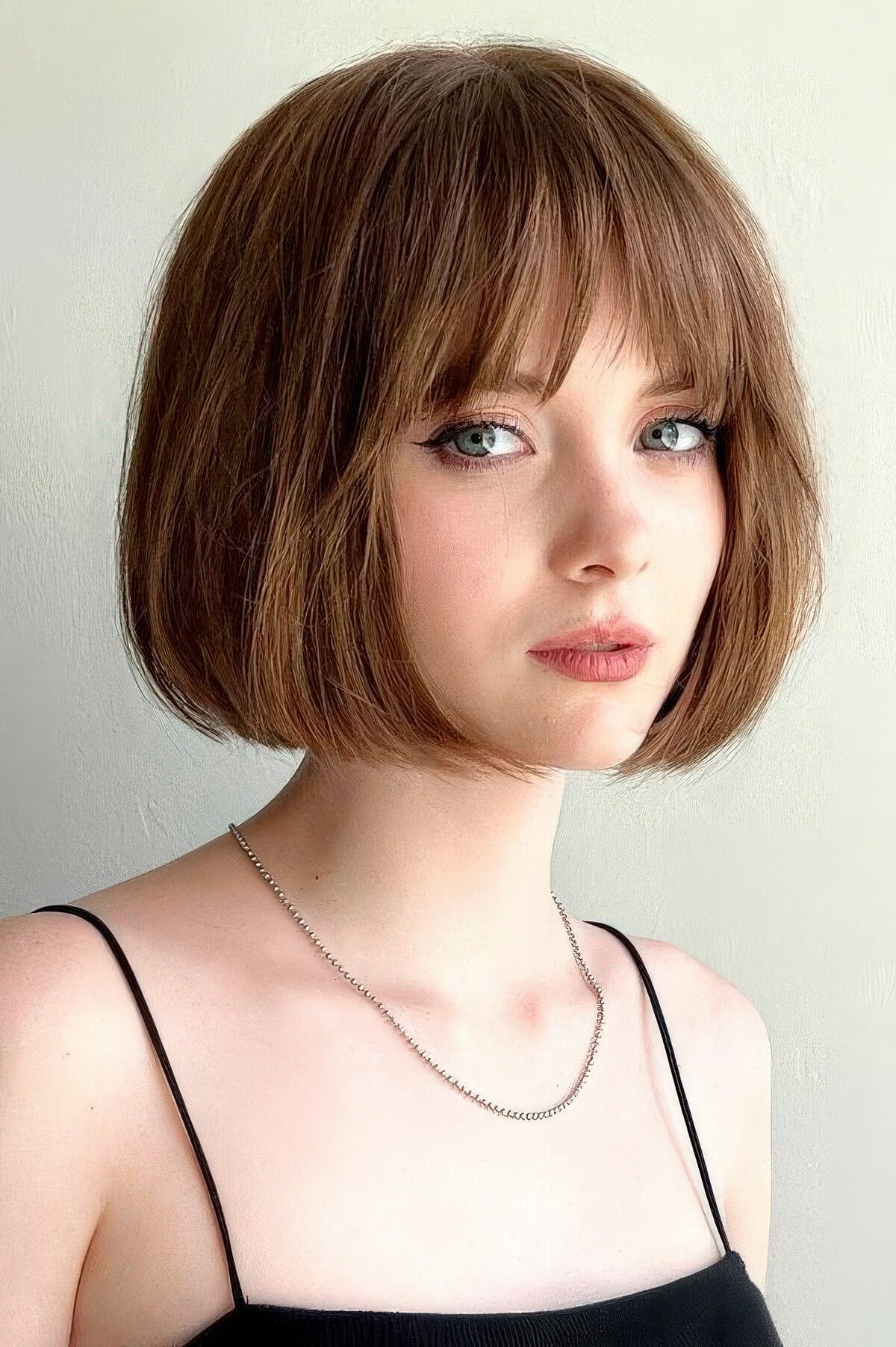 bob cut with bangs