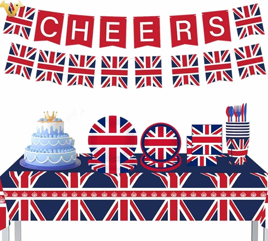 union jack party supplies