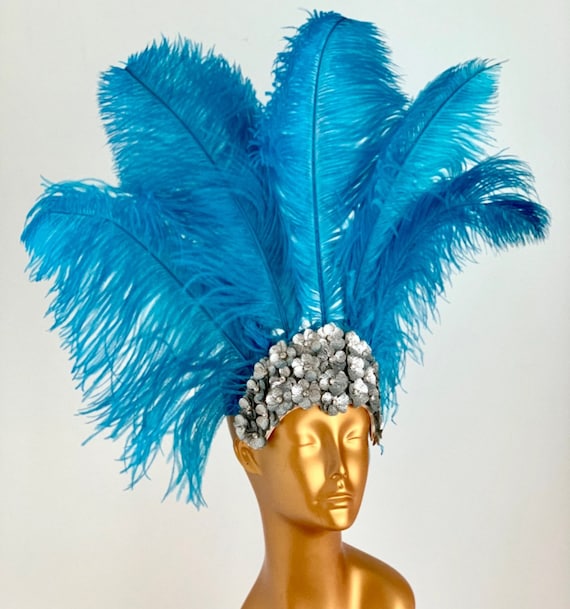 tocados de carnaval con plumas