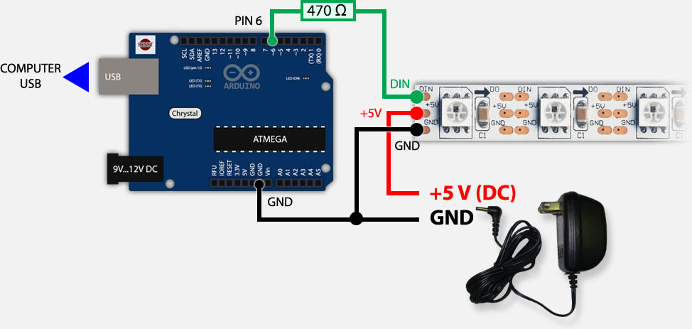 led ws2812 arduino