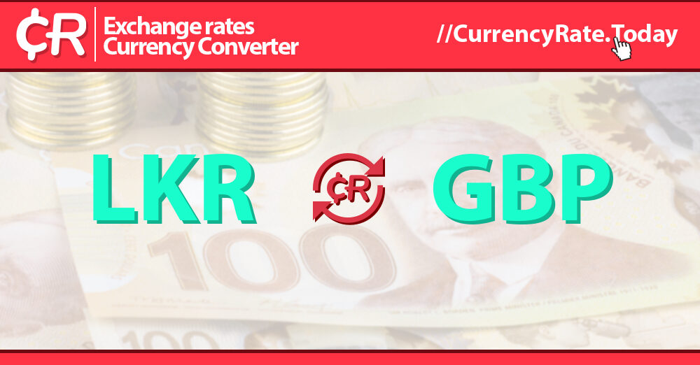 sri lankan rupee to gbp