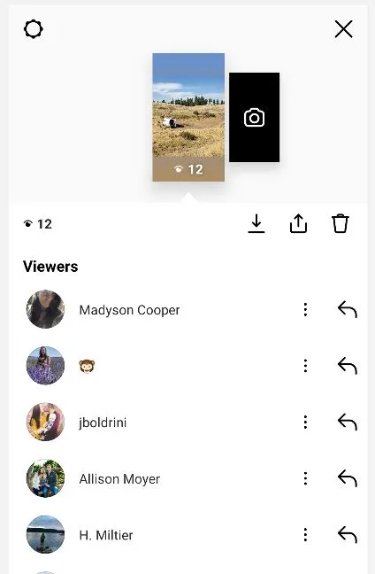 how are ig story viewers arranged